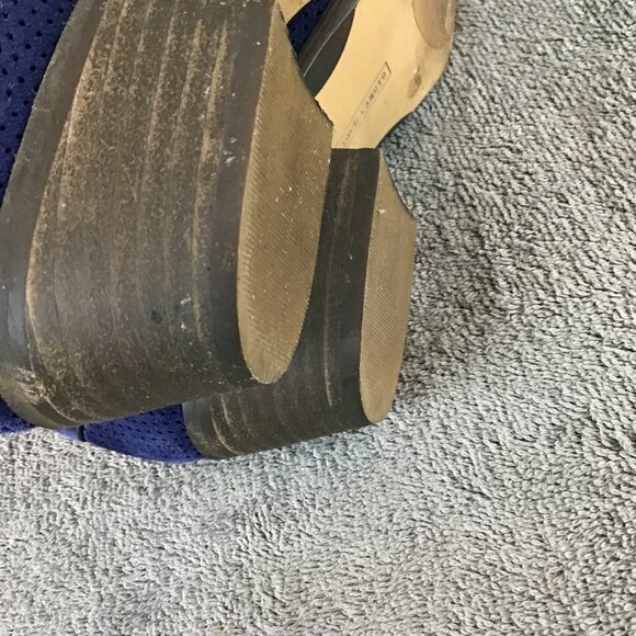 Vince Camuto Blue Suede Faux Buckle Zip Ankle Boots Booties Sz 5.5M - Picture 9 of 11